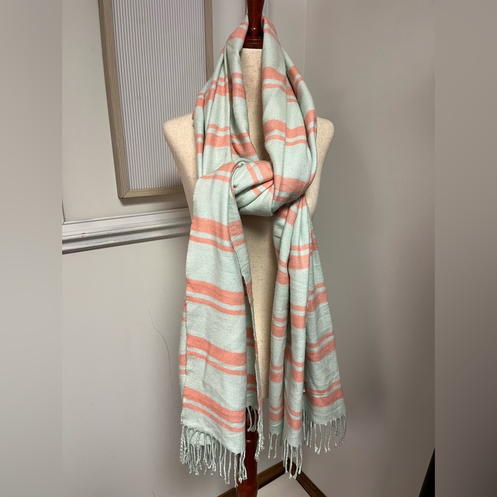 Gap Women’s Aqua and Coral Scarf